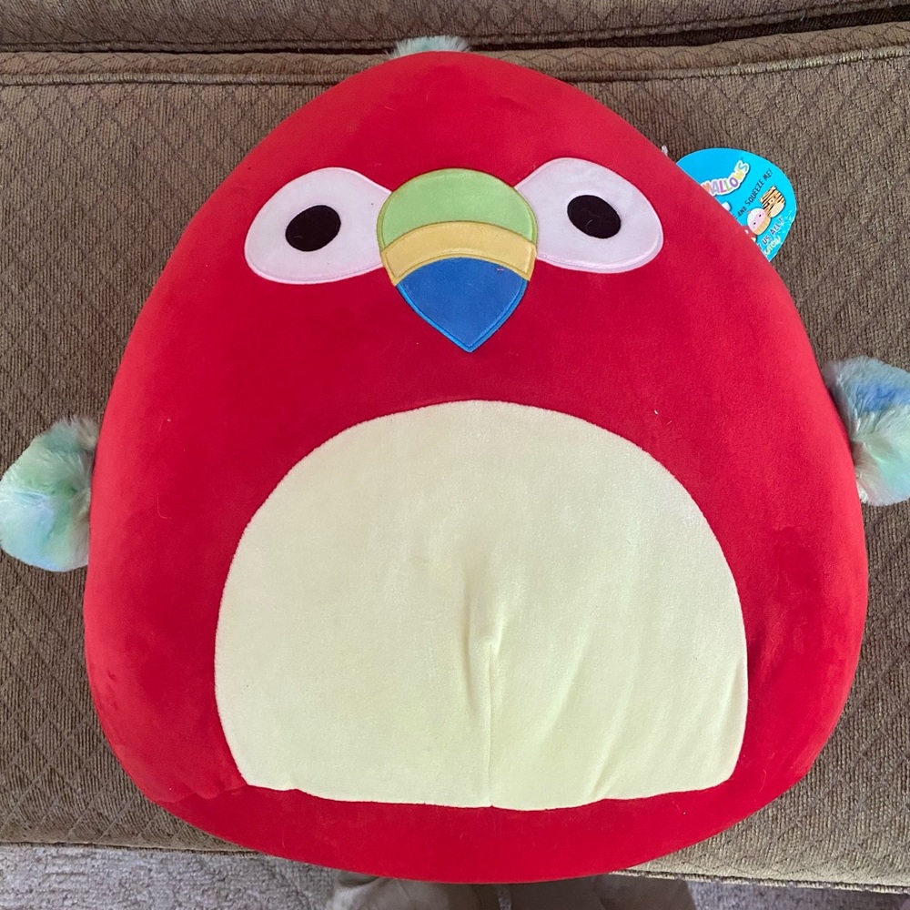16” PACO THE PARROT SQUISHMALLOW